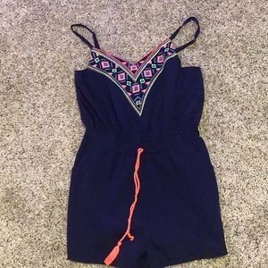 Navy blue romper